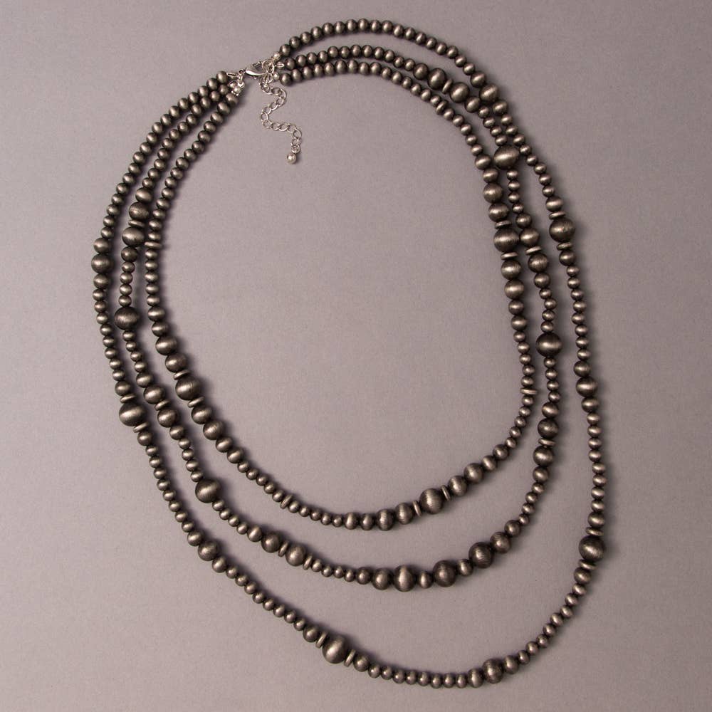 Western Multi-Strand Beaded Necklace