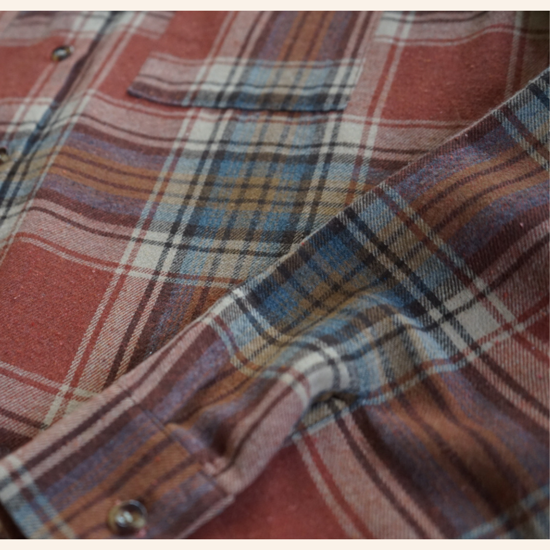 Boy's Lightweight Rust Flannel