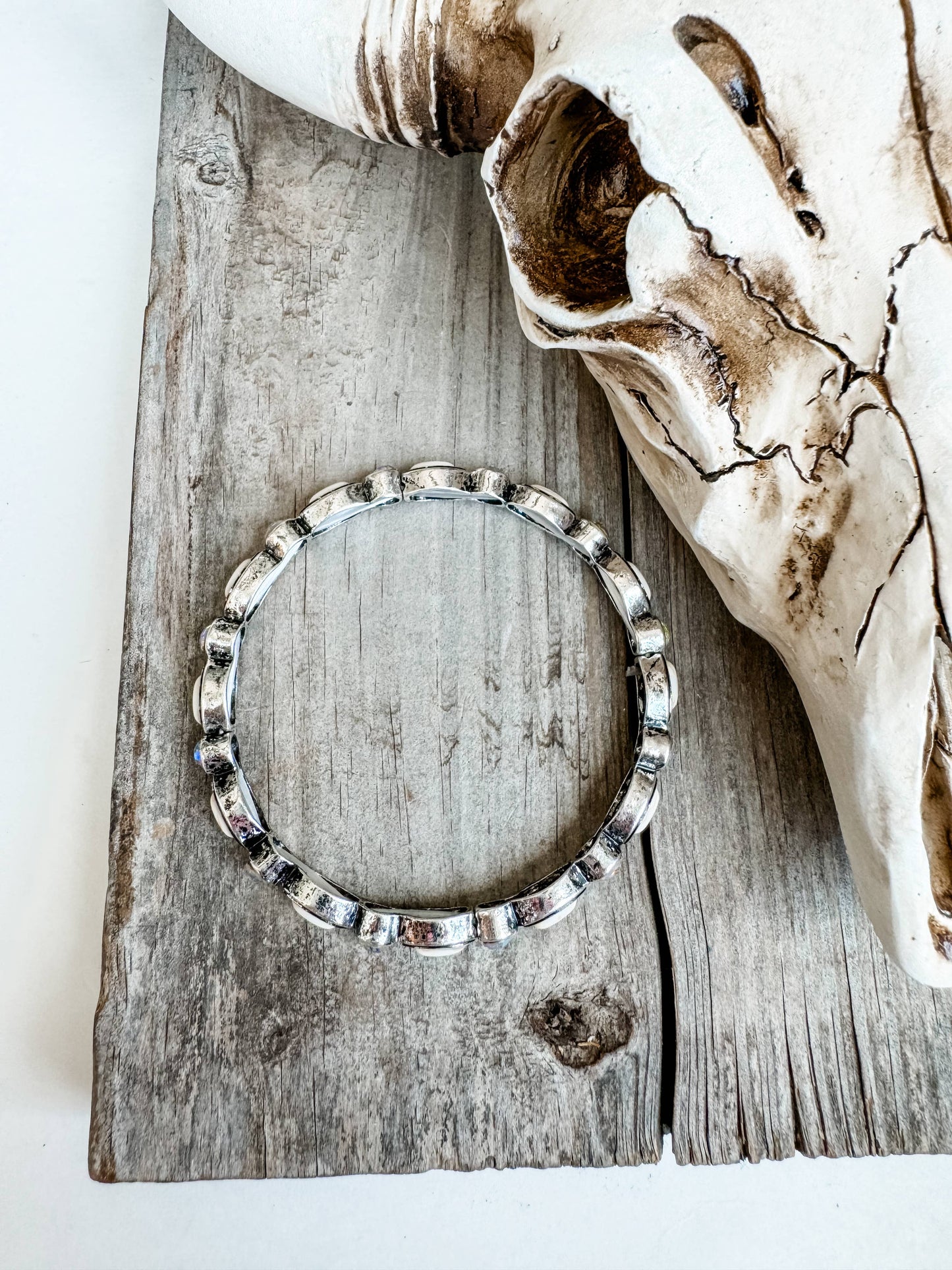 Western Style Stone Stretch Bracelet AB Stone