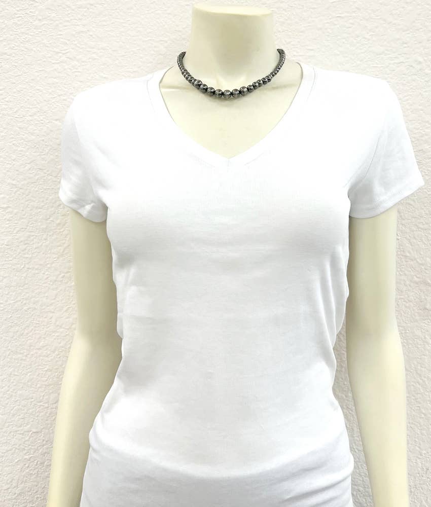 16" Polish Navajo Bead Necklace