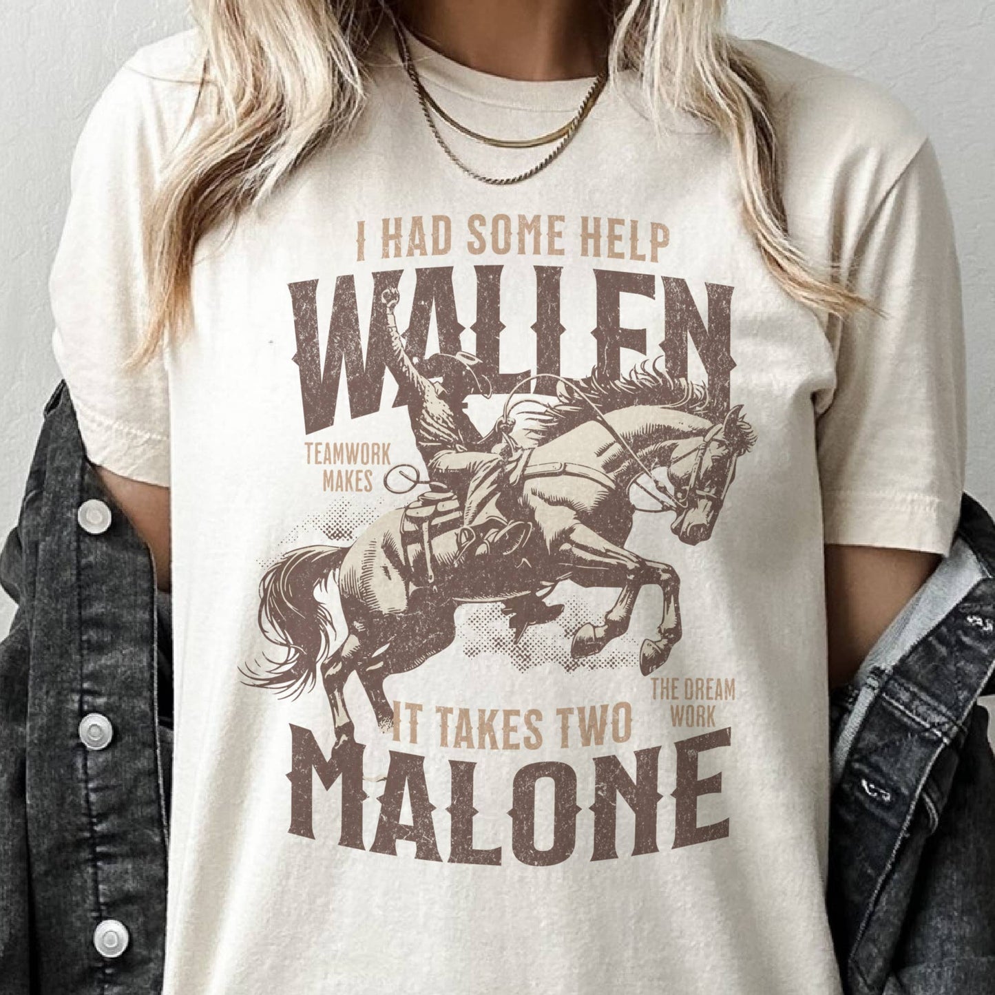 Wallen Malone Country Music Nashville Concert Graphic Tee
