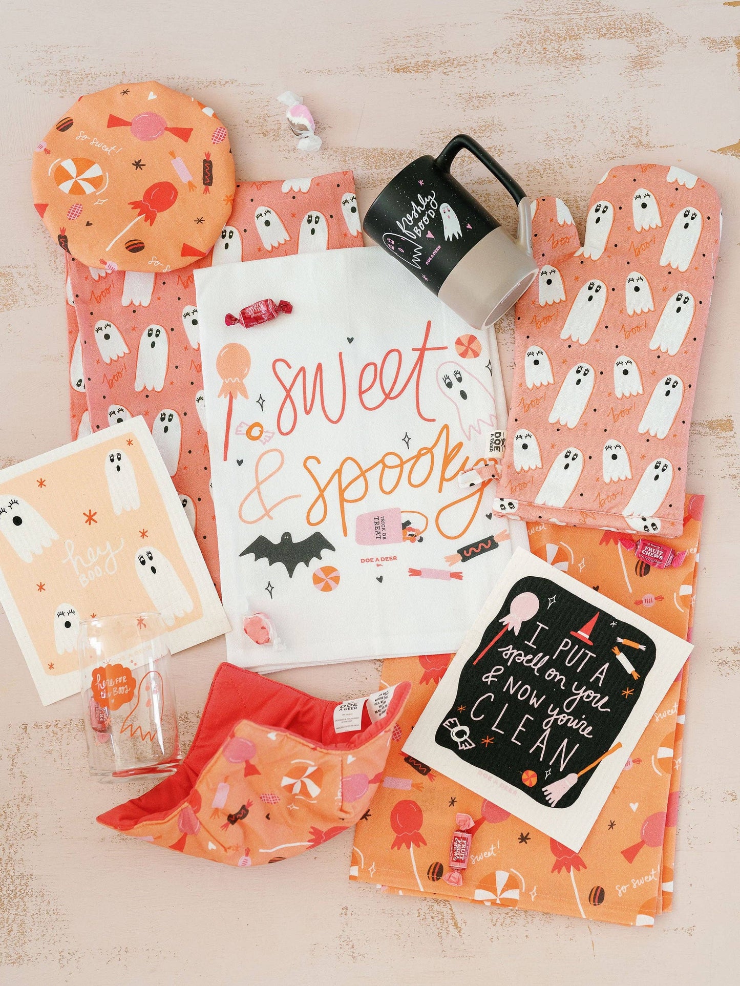I Put A Spell On You Halloween Swedish Dishcloth | Reusable