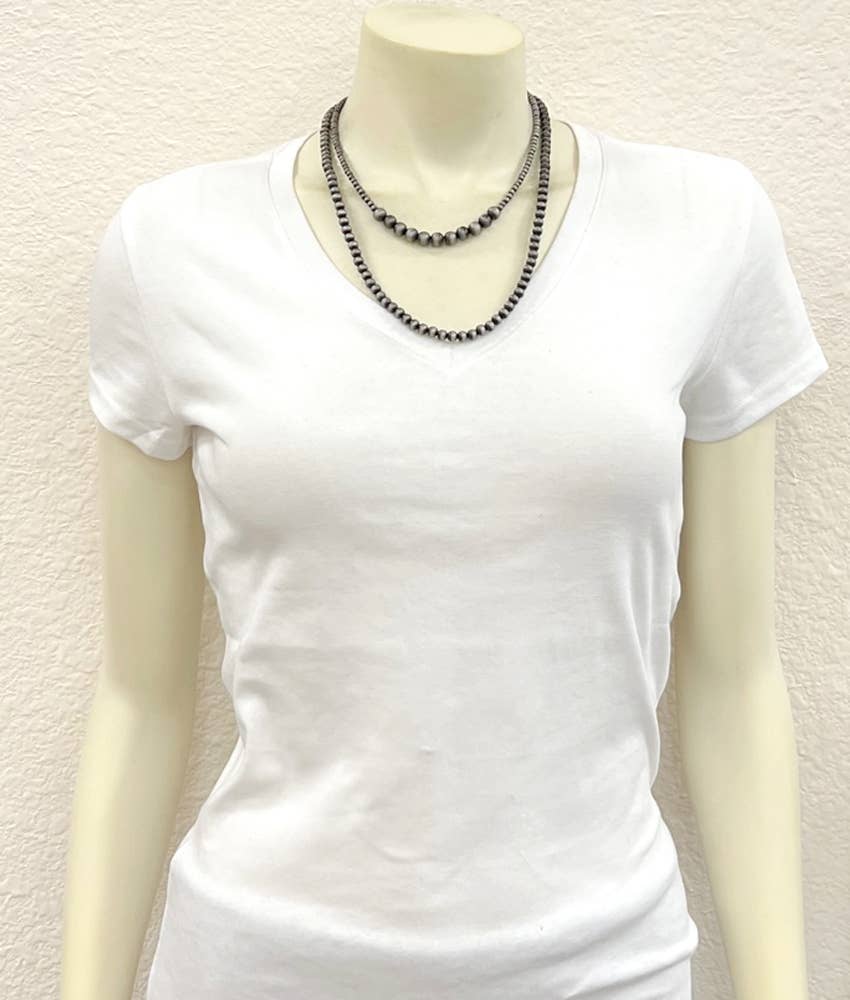 20" 2-strand Navajo Bead Necklace