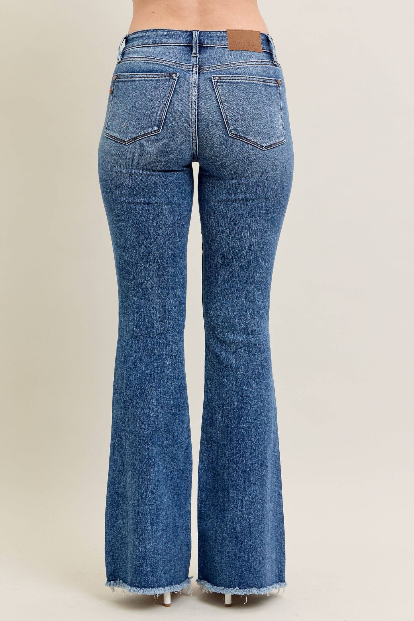 Judy Blue Vintage Wash Flare w/ Destroy and Fray Hem