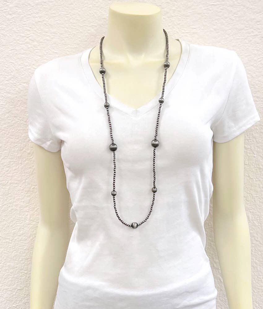 738910, 34" Navajo Bead Necklace