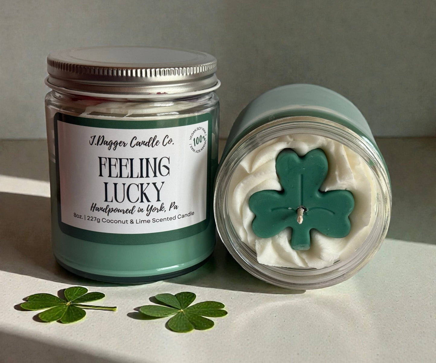 8oz. Shamrock St.Patrick's Day Soy Dessert Candle