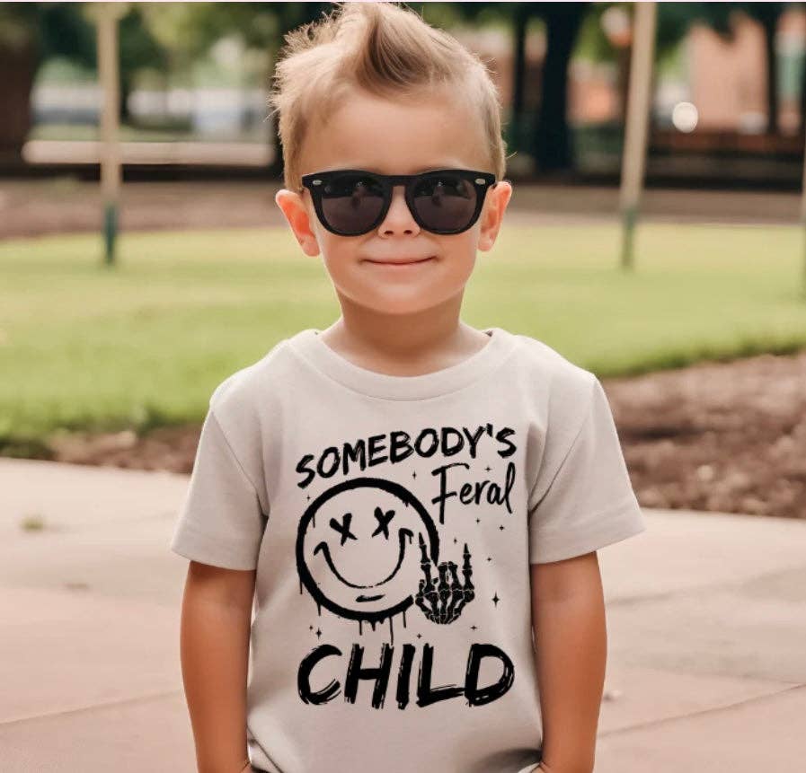 Somebodys Feral Child Toddler Tee
