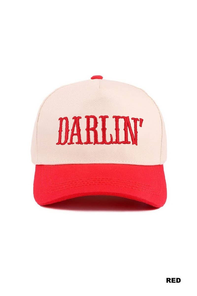 Darlin' Embroidered Two-tone Hat