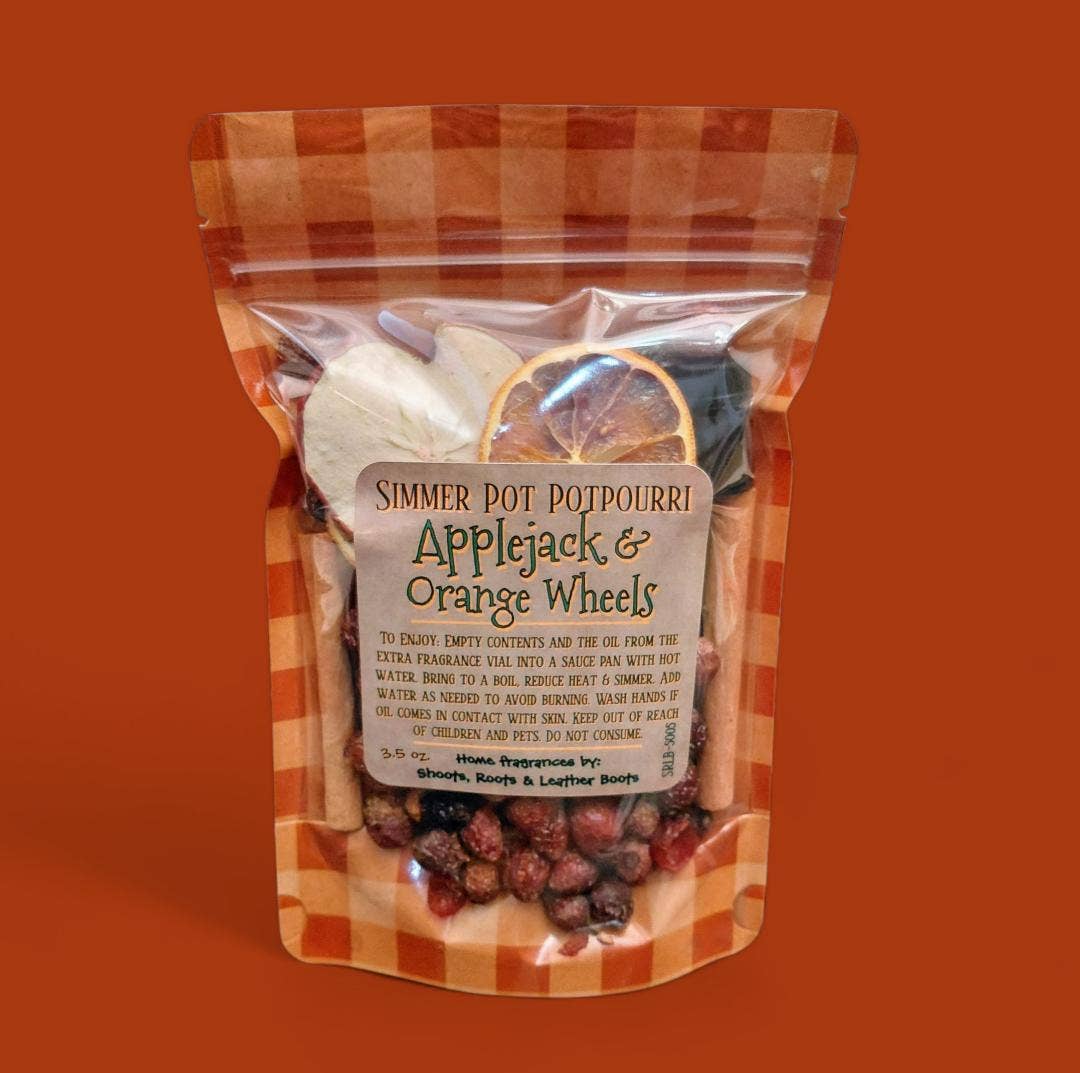Potpourri Simmer Pot- Applejack & Orange Wheels 3.5 oz.