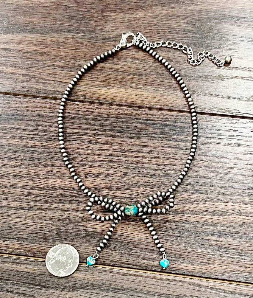 Handmade 15" Navajo Bow Necklace