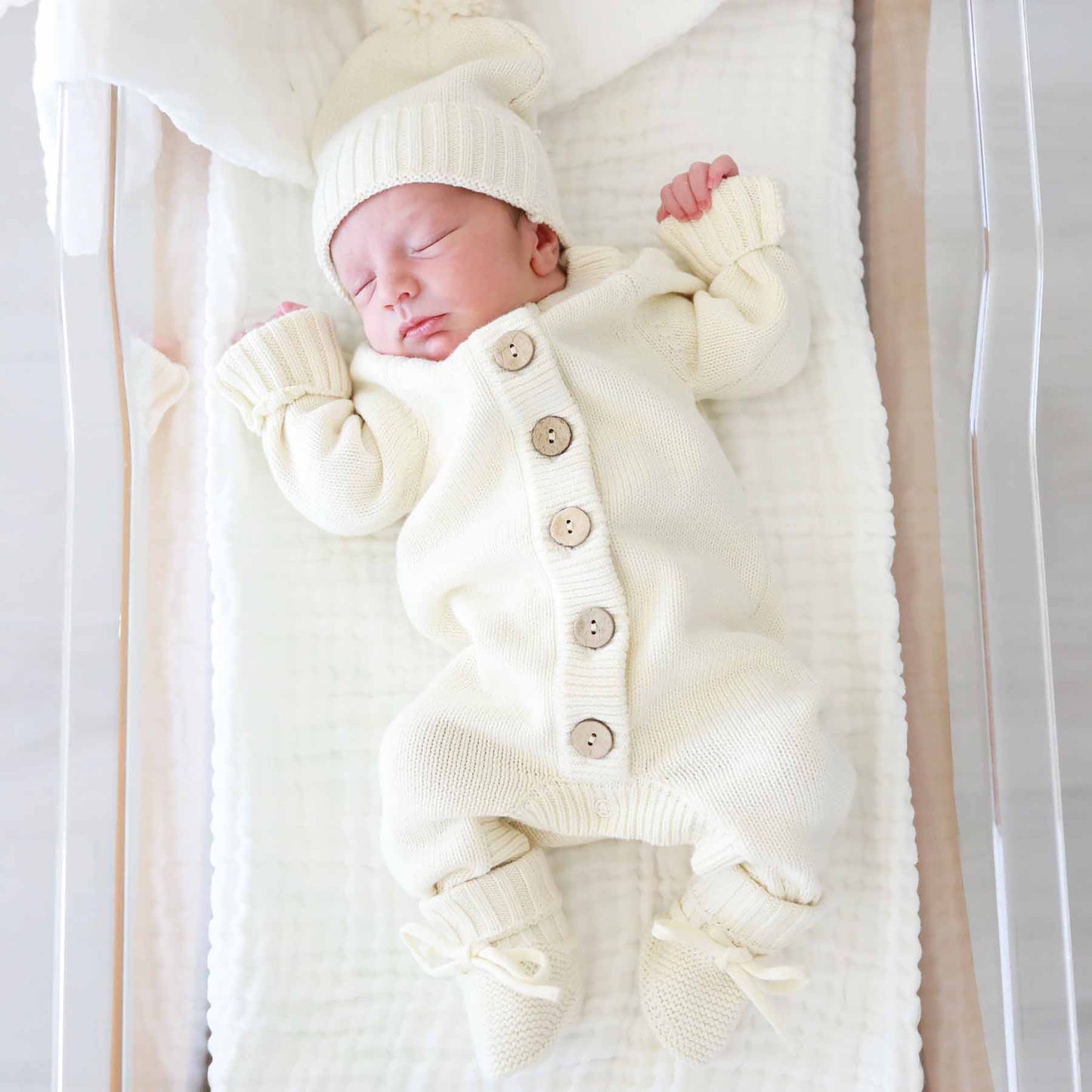 Knit Sweater Button Romper