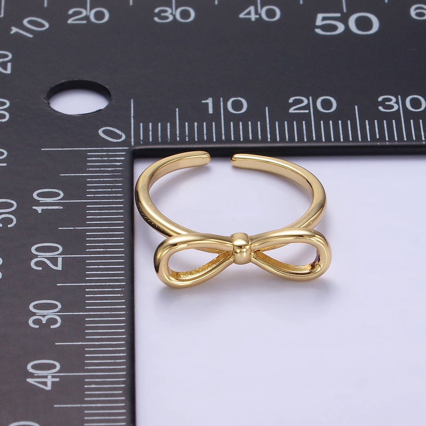 Open Ribbon Bow Ring