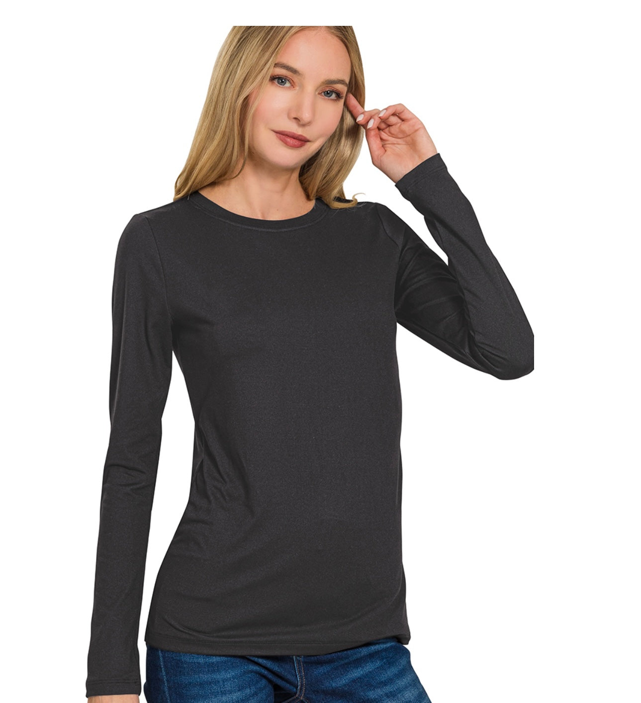 LONG SLEEVE ROUND NECK TEE