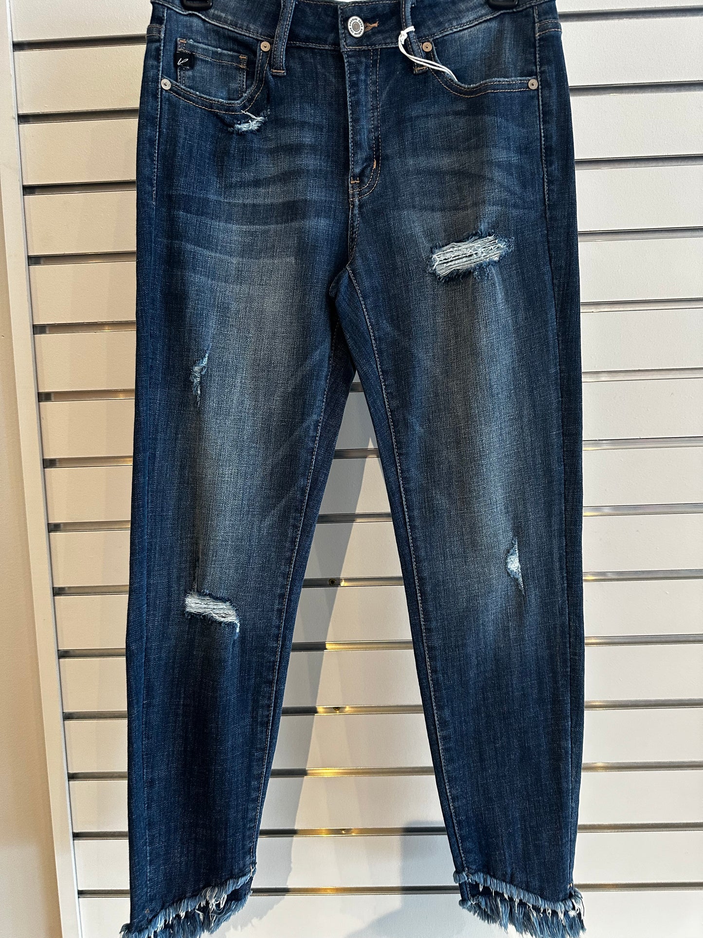 Kancan "Mia" Mid Rise Ankle Skinny Jeans