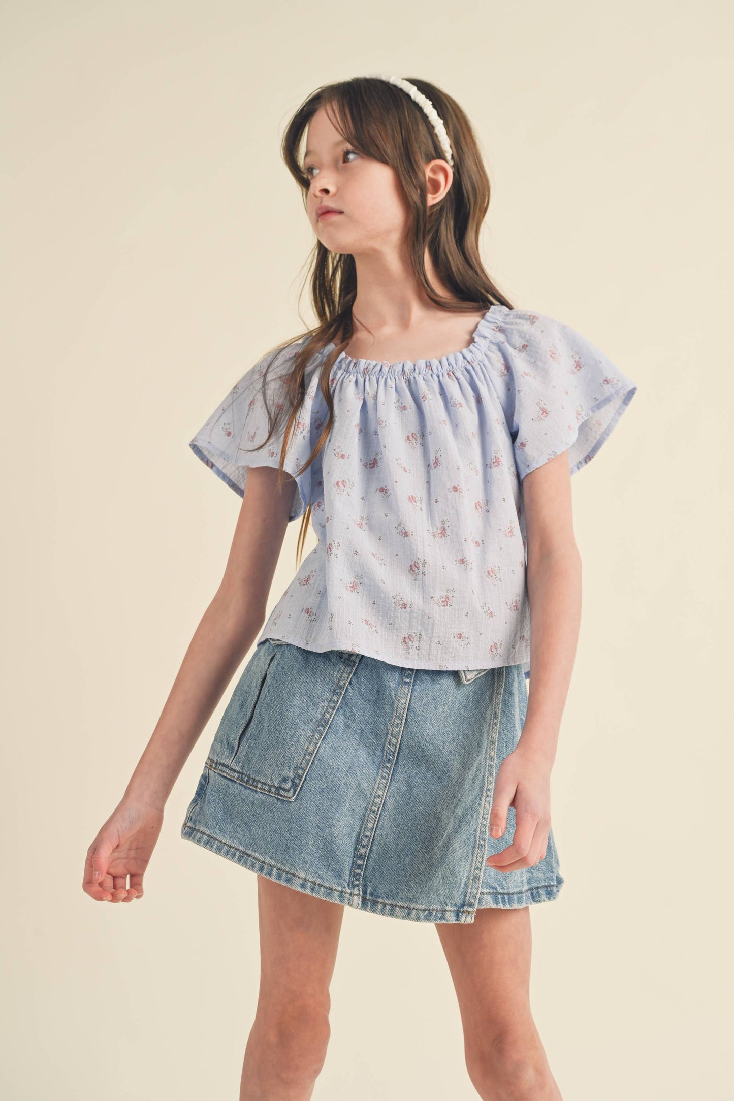 Tween Girl's Floral Top