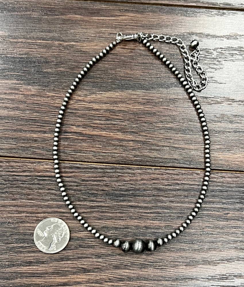 Handmade 15" Navajo Bead Necklace