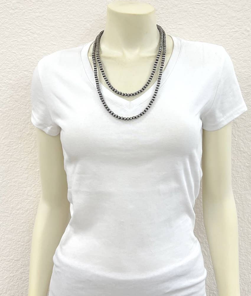 24" 2-strand Navajo Bead Necklace