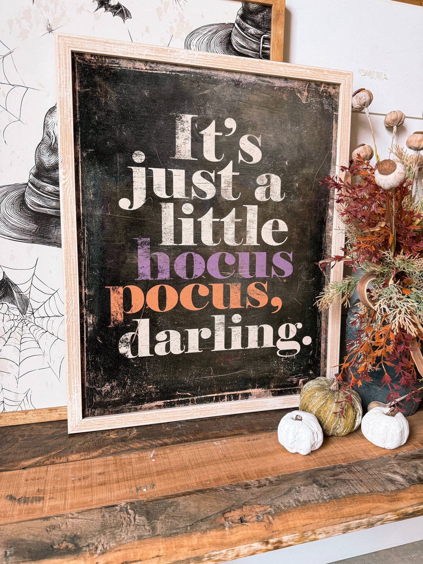 Hocus Pocus Halloween Wood Sign