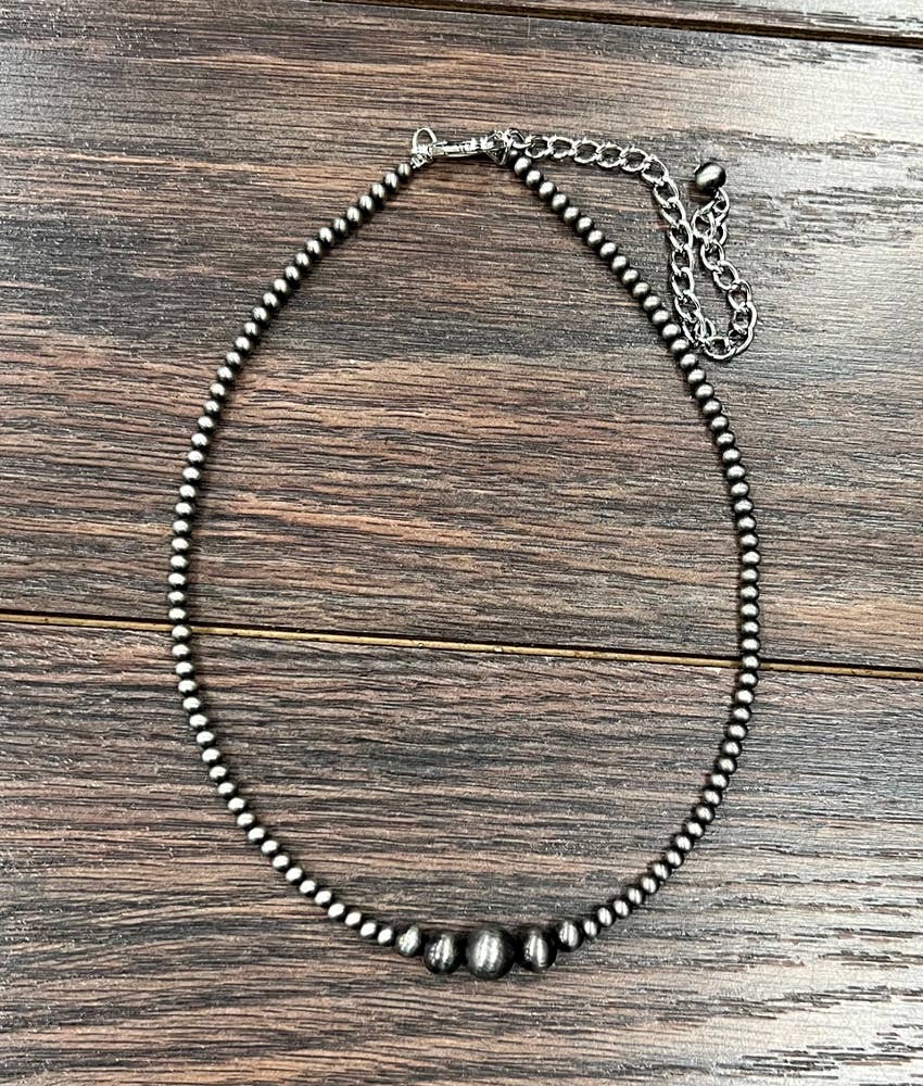Handmade 15" Navajo Bead Necklace
