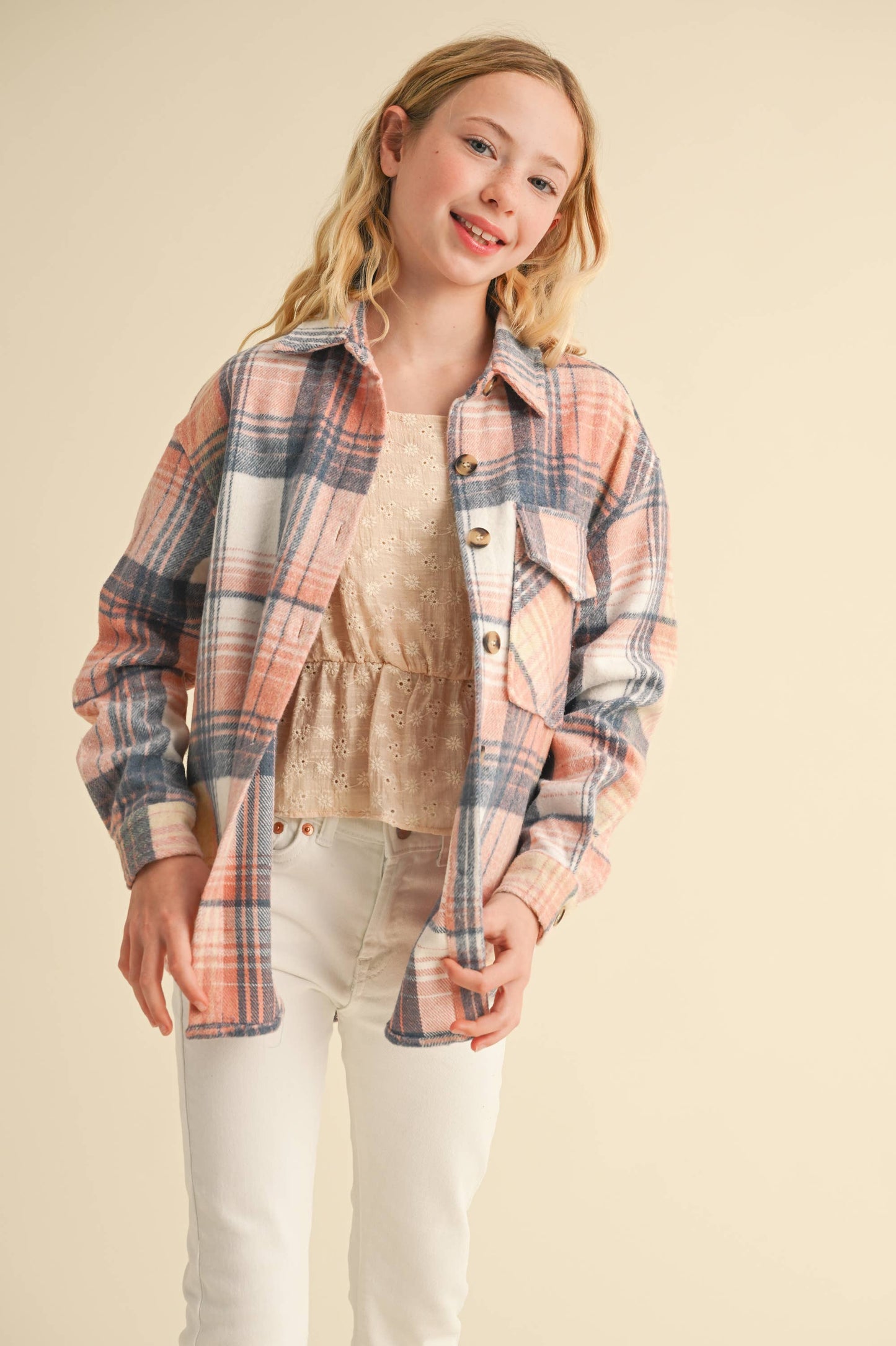 TWEEN GIRLS KIDS ONE POCKET SHACKET