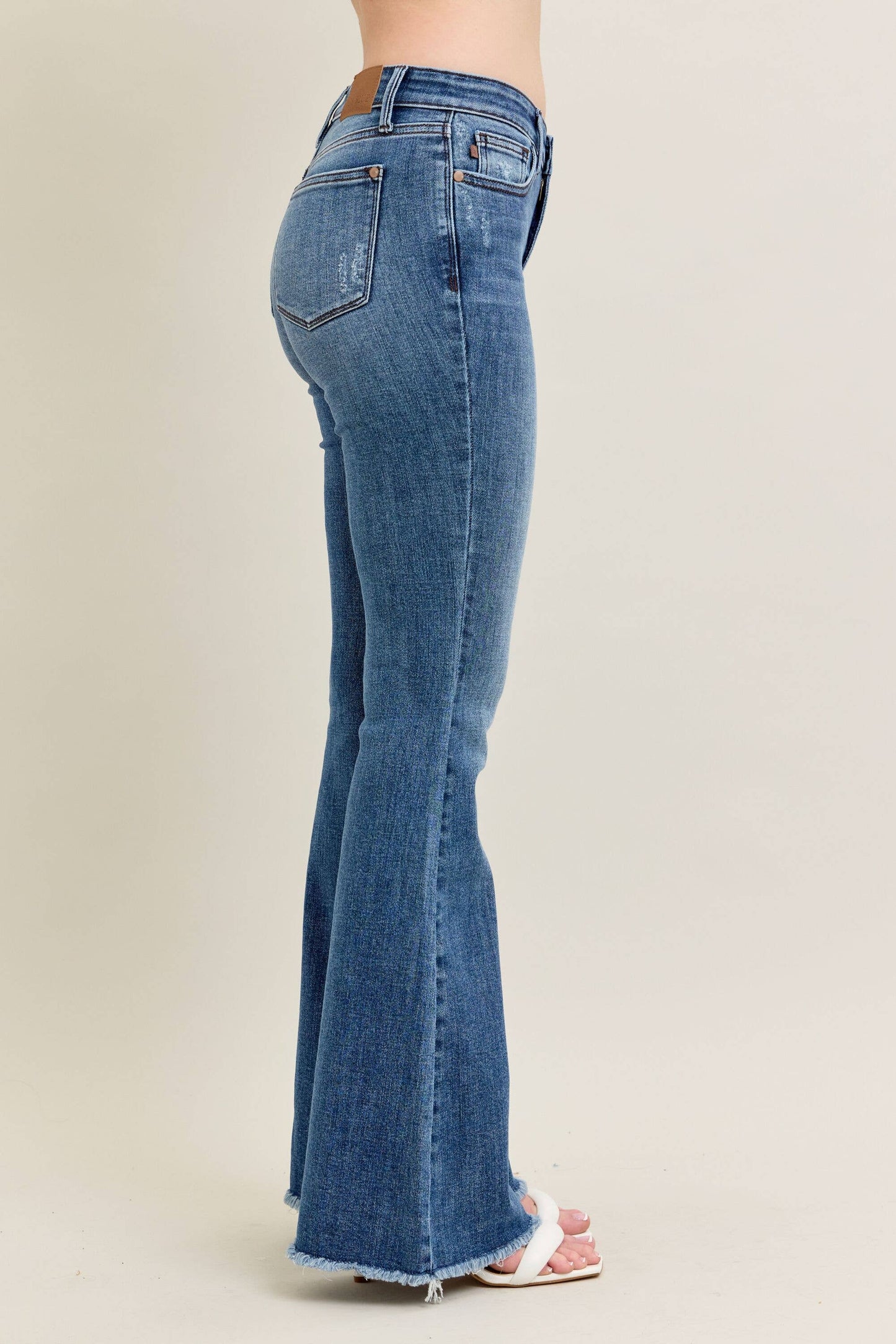 Judy Blue Vintage Wash Flare w/ Destroy and Fray Hem