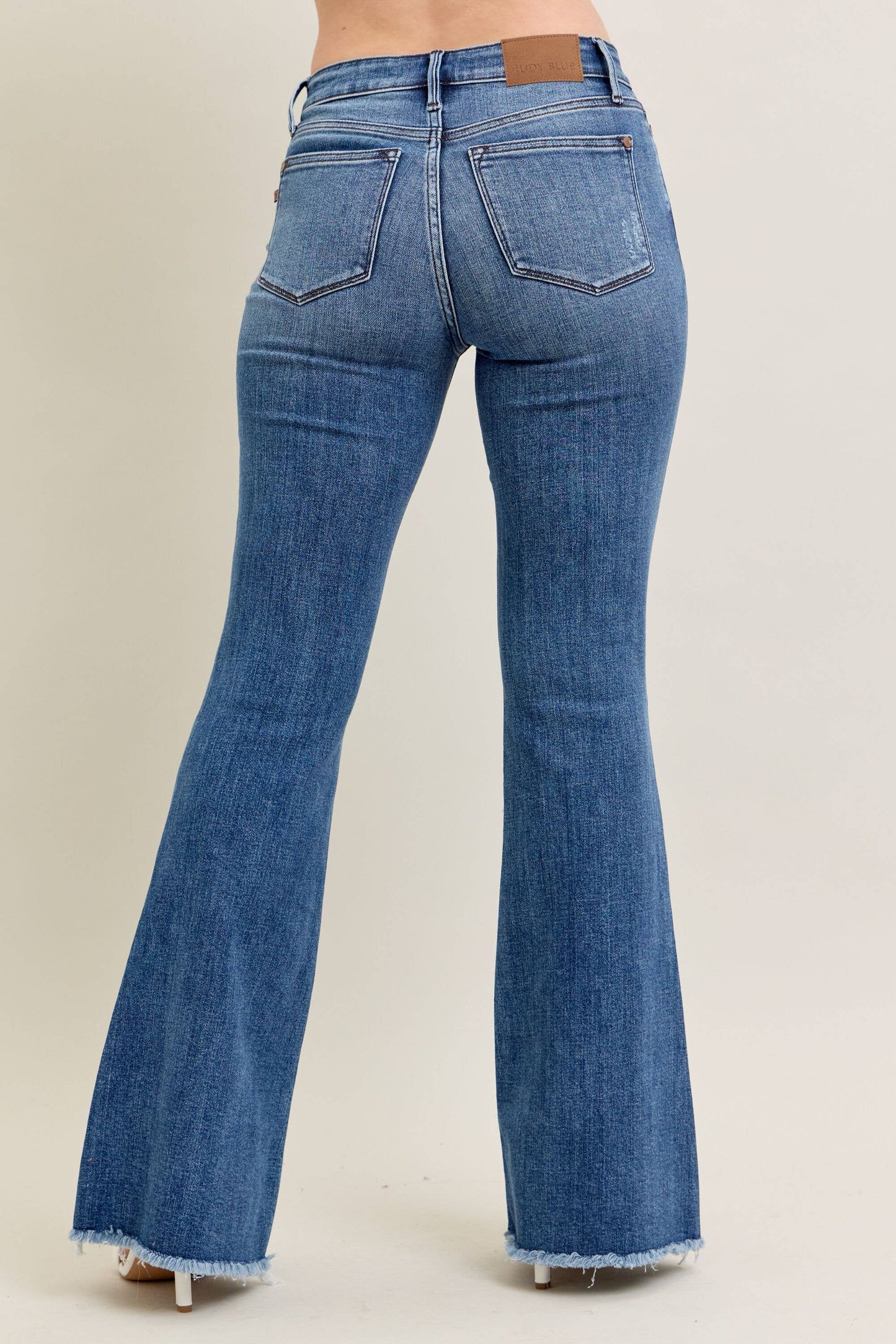 Judy Blue Vintage Wash Flare w/ Destroy and Fray Hem