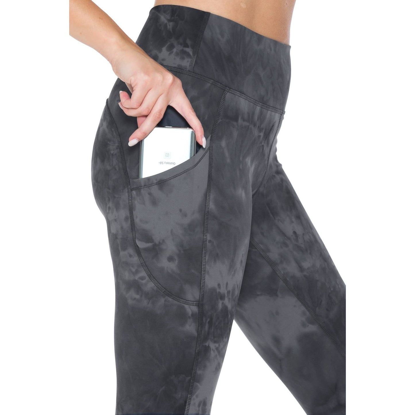 Premium Nylon Activewear Print Capri Leggings (25" Inseam)