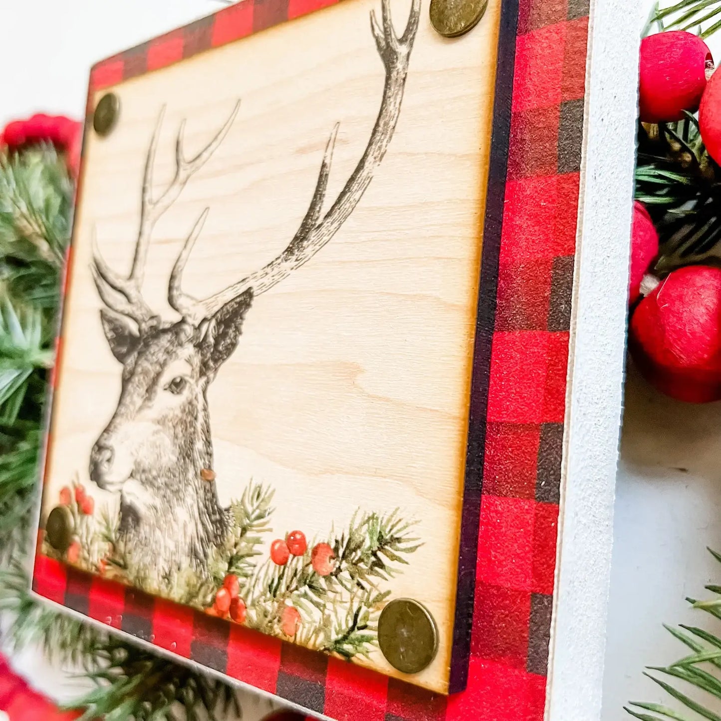Christmas Mini Block Tiered Tray Signs