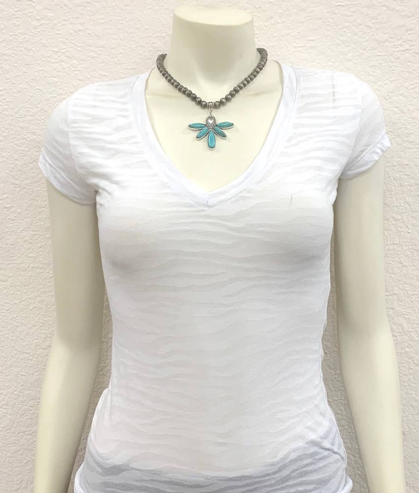 16" Navajo Turquoise Necklace