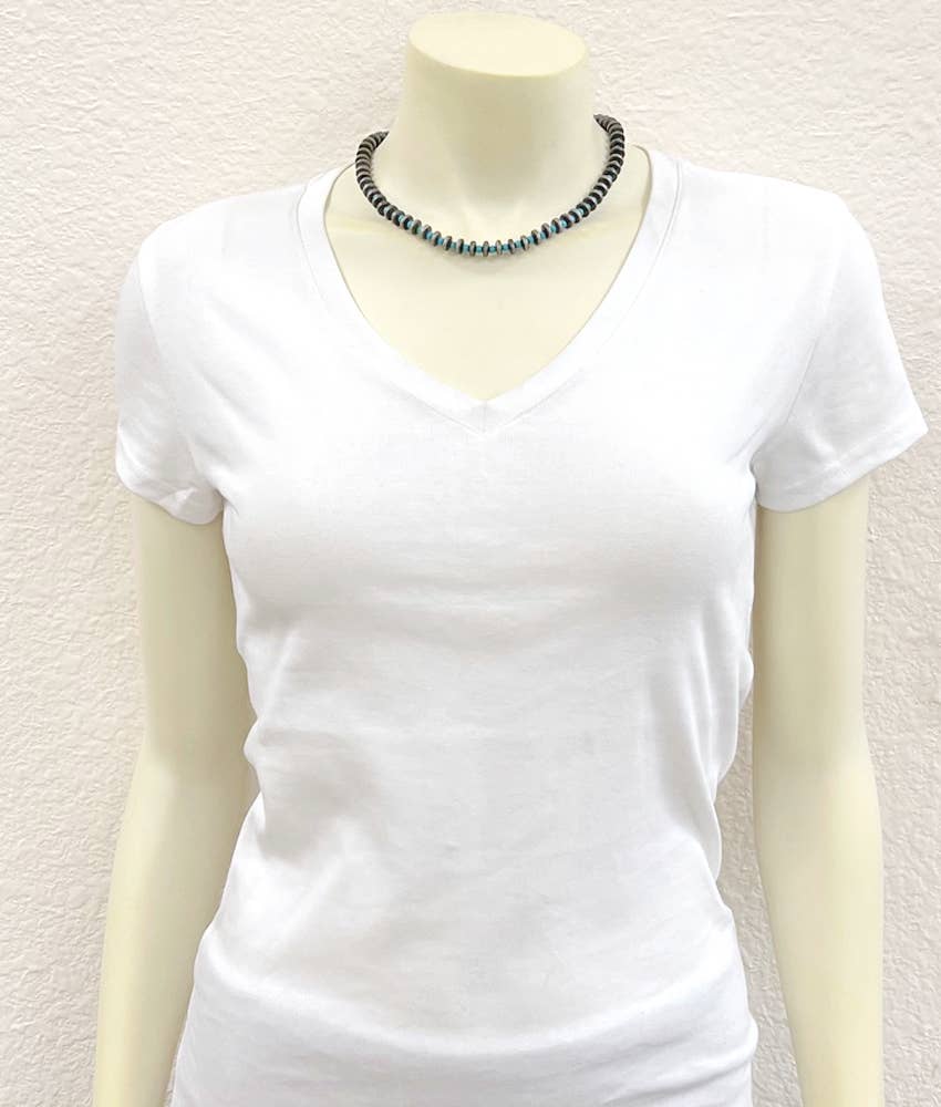16" Rondelle Navajo Bead Necklace