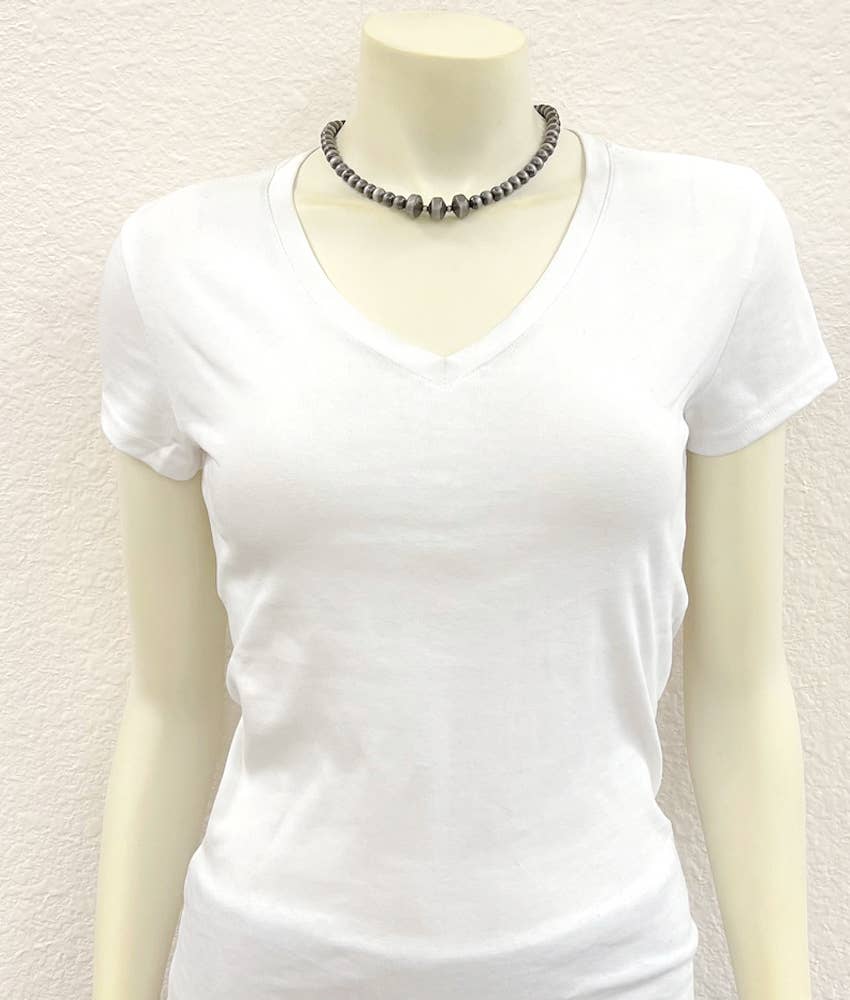 16" Rondelle Navajo Bead Necklace