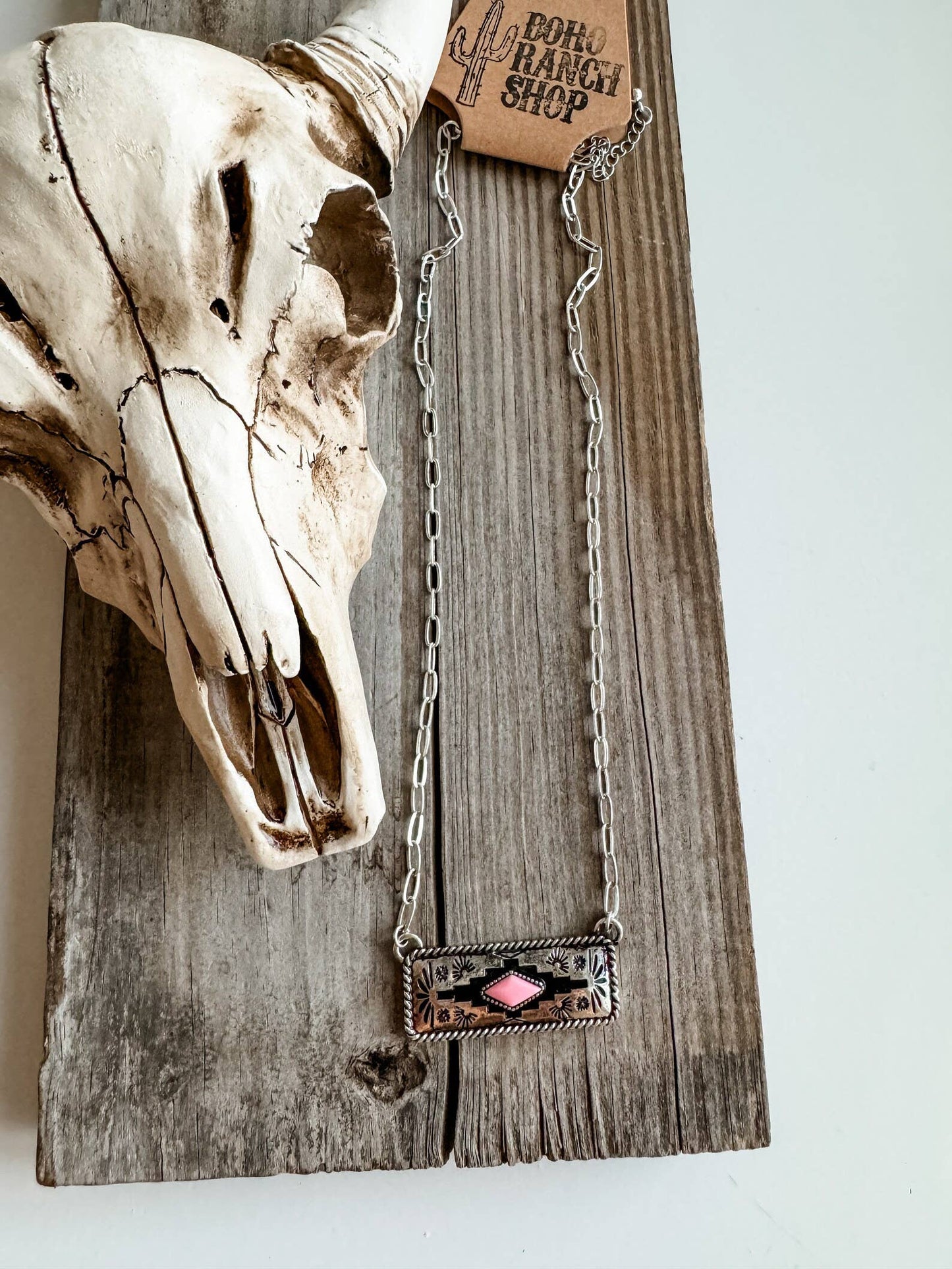 Western Aztec Pendant Necklace