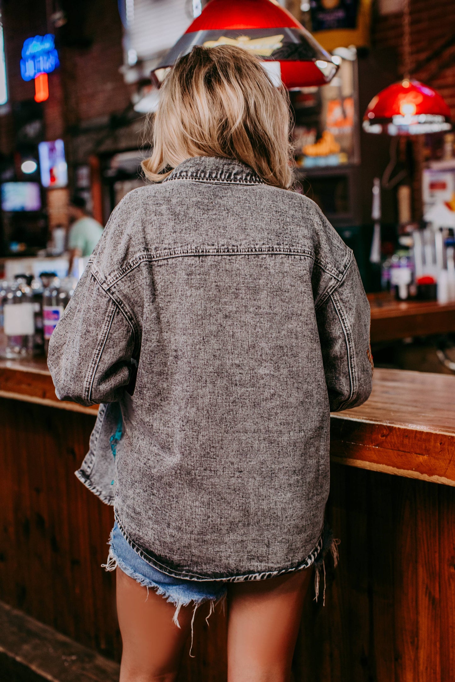 Wild West Embroidery Denim Shacket