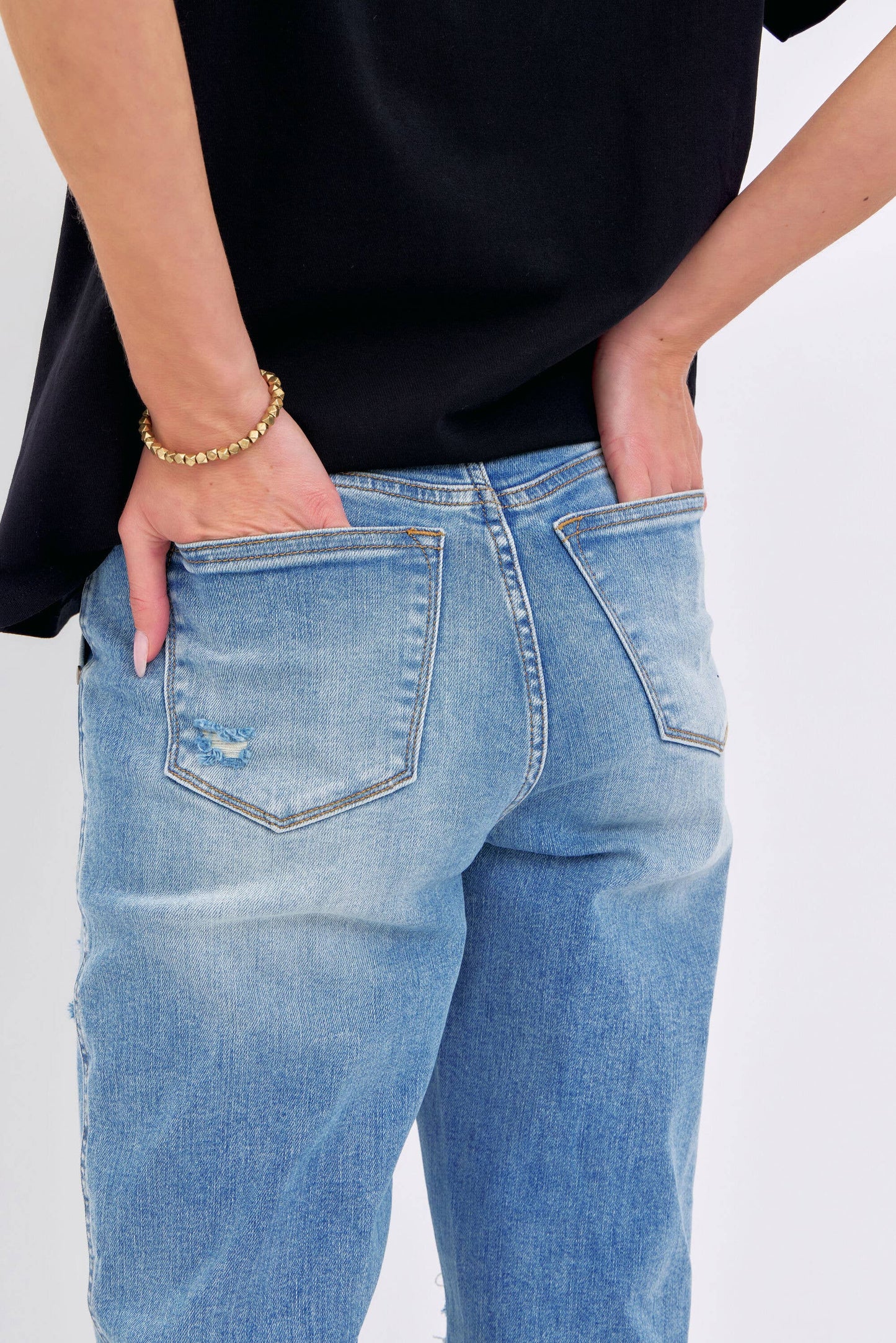 Judy Blue Patch Pocket & Destroy BF