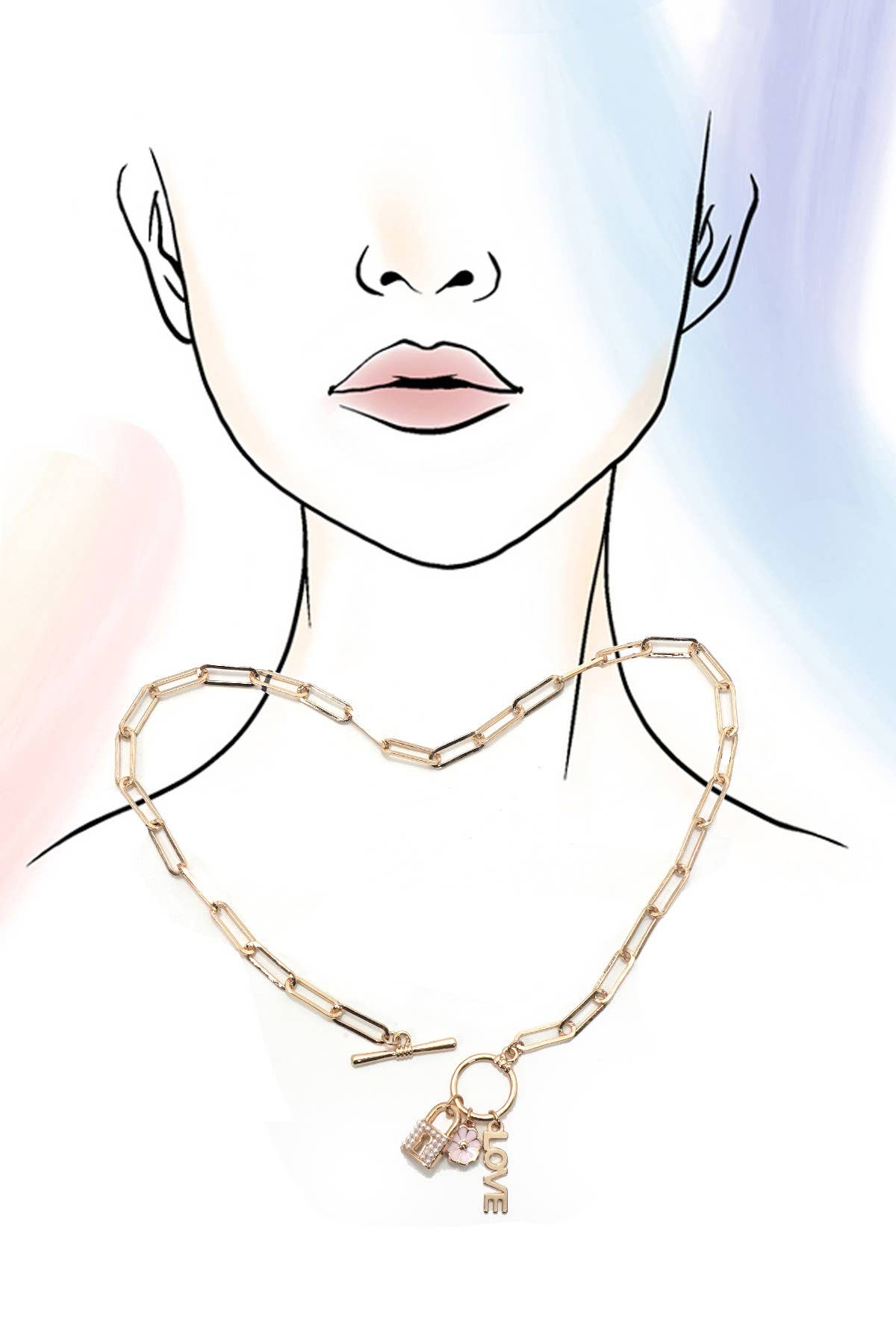 LACY CHARM NECKLAC