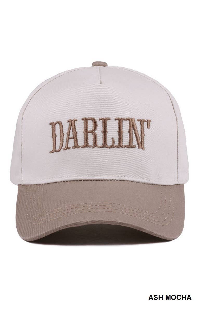 Darlin' Embroidered Two-tone Hat