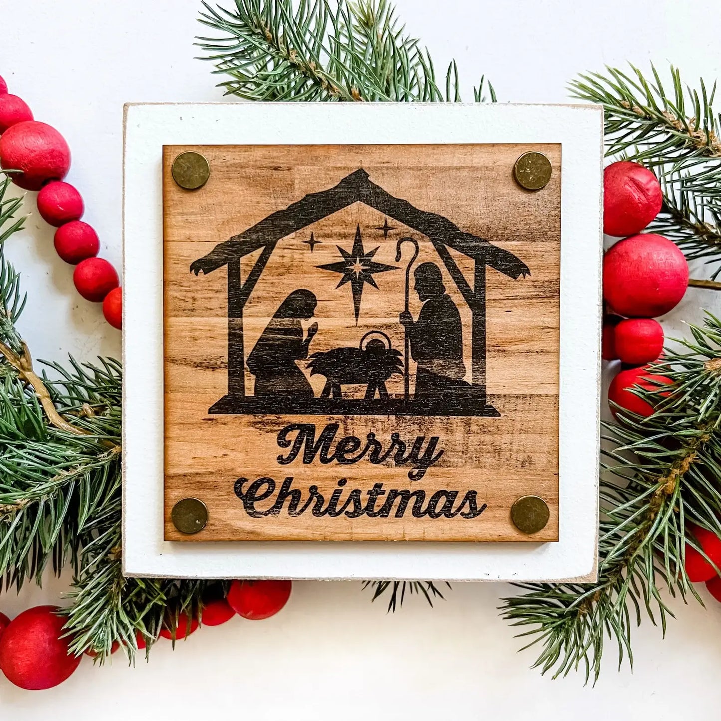 Christmas Mini Block Tiered Tray Signs