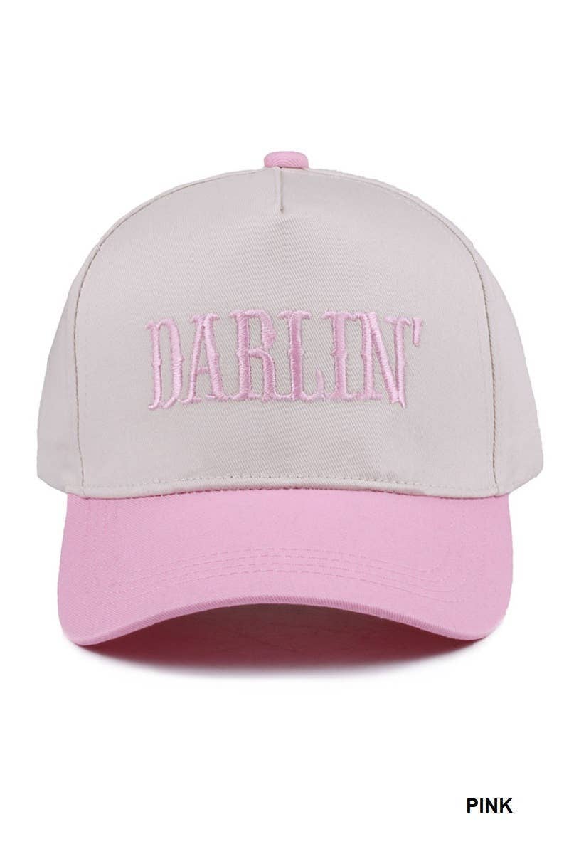 Darlin' Embroidered Two-tone Hat