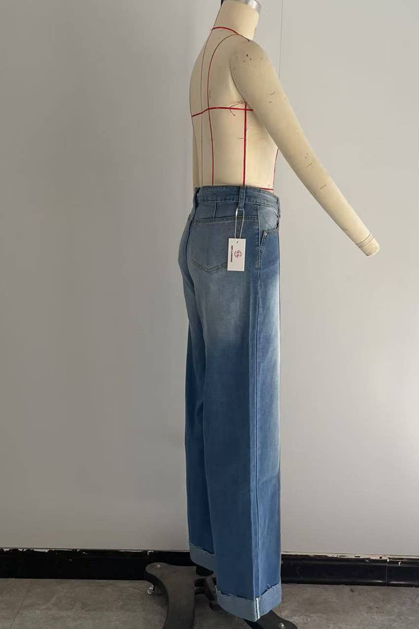 Casual Stretch Straight Leg Jeans