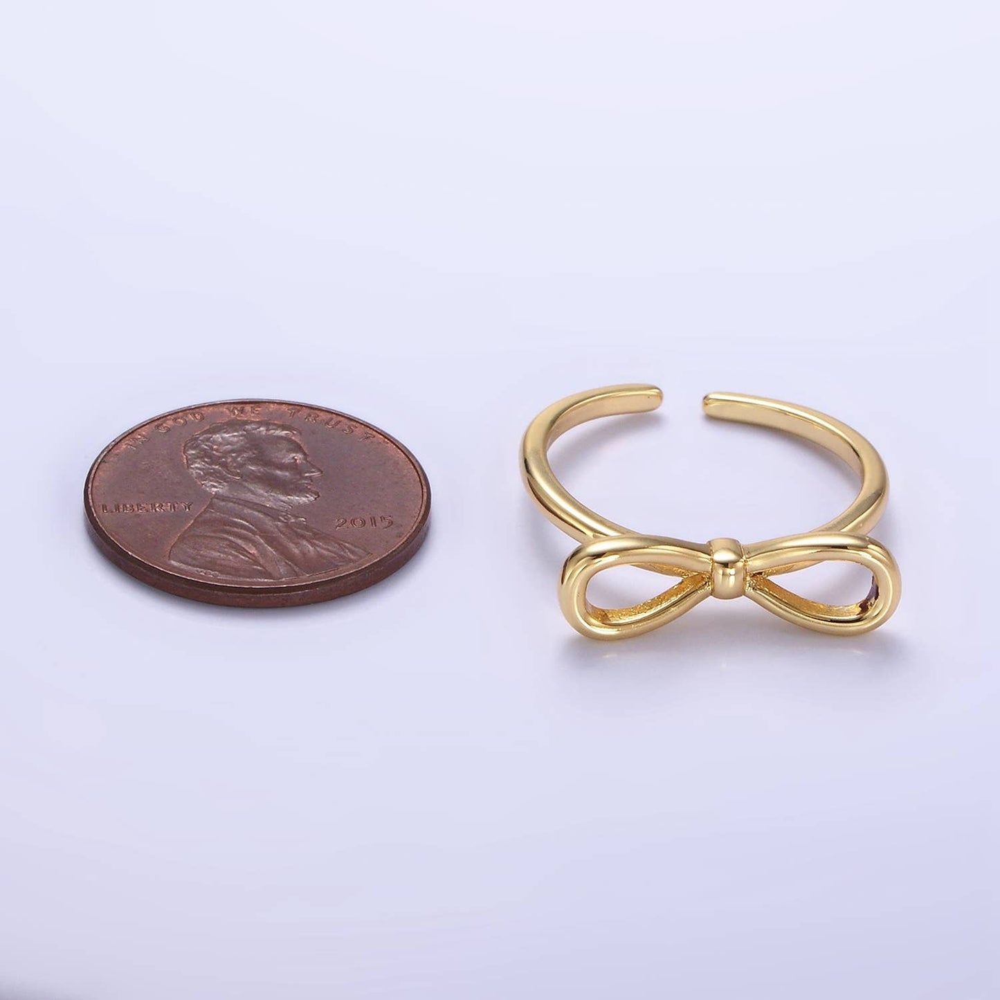 Open Ribbon Bow Ring