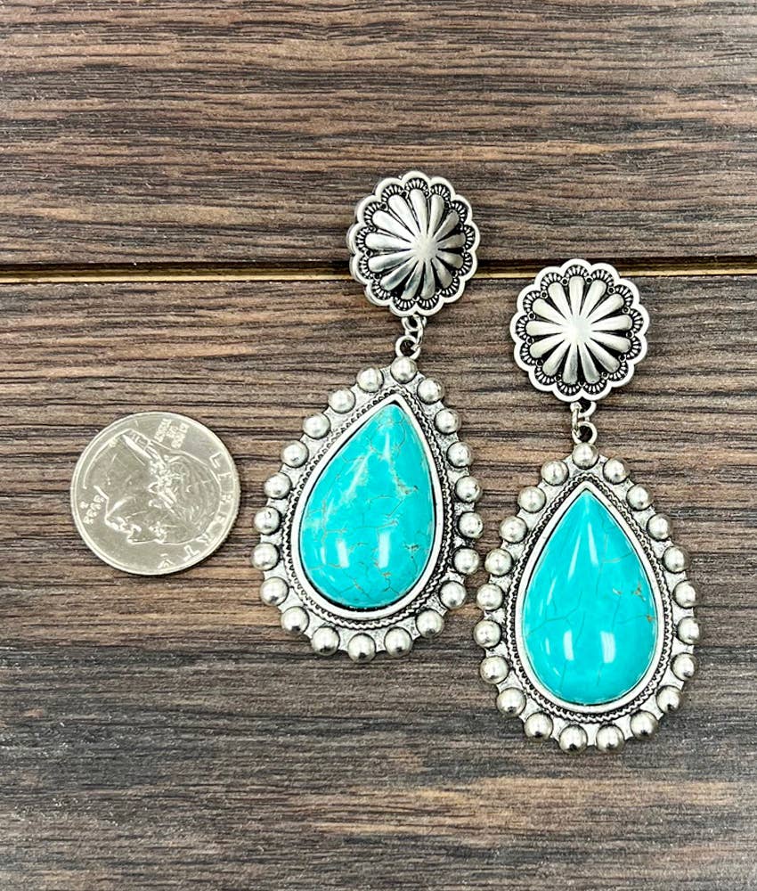 Turquoise Post Earrings