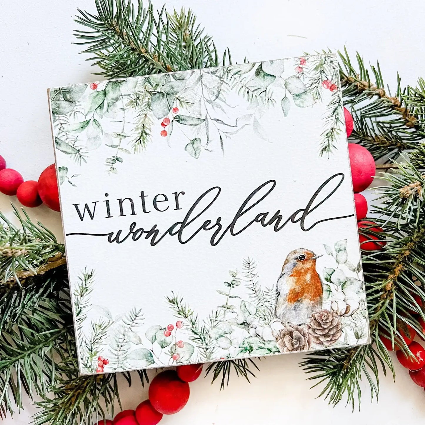 Christmas Mini Block Tiered Tray Signs