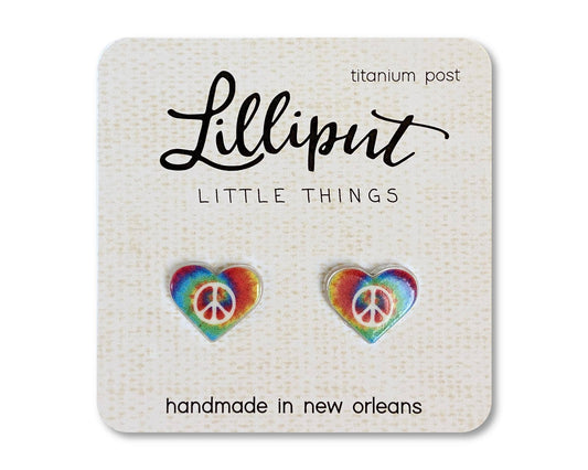 Kid's Boho Hippie Heart Earrings
