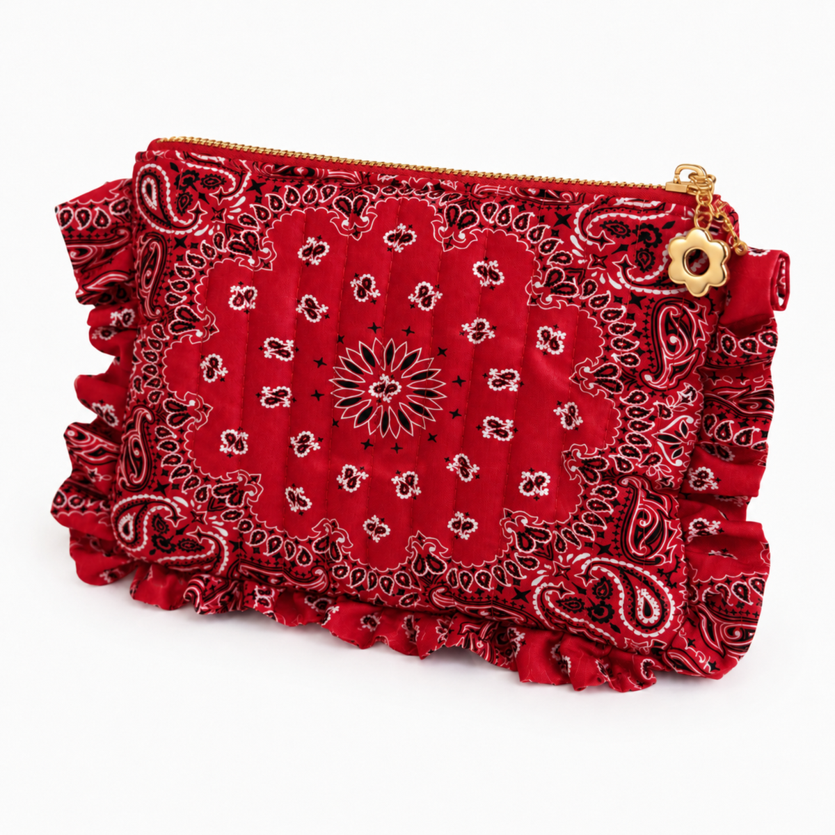 Bandana Ruffle Everything Pouch