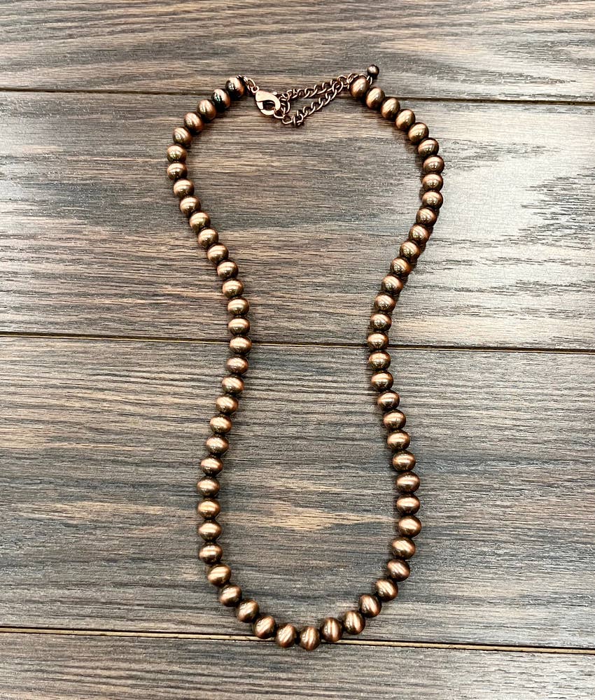 Blake Copper Pearl Necklace
