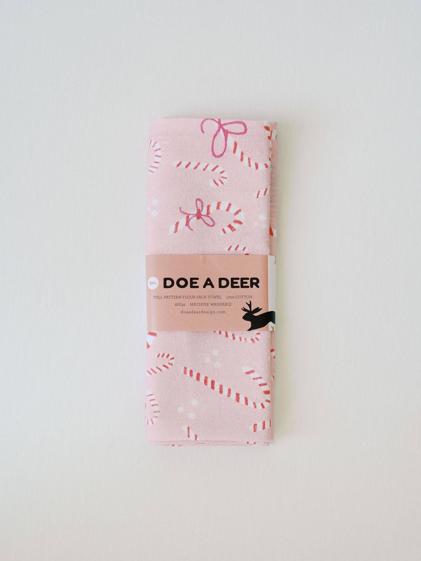 Candy Cane Full Pattern Flour Sack Towel