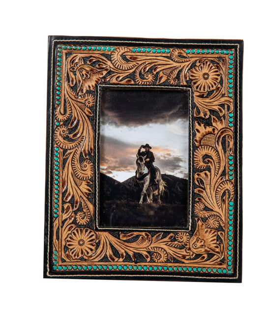 Myra Mesa Plateau Hand-Tooled Photo Frama