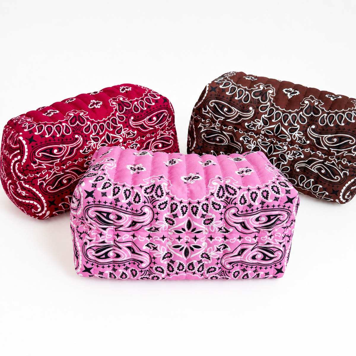 Bandana Cosmetic Case, Everyday Travel Pouch