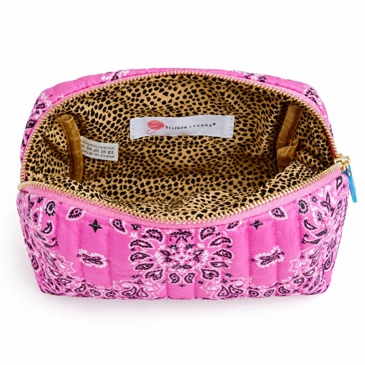 Bandana Cosmetic Case, Everyday Travel Pouch