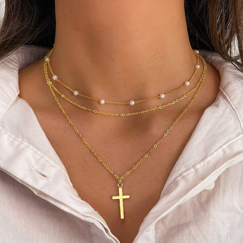 Gold Cross Necklace
